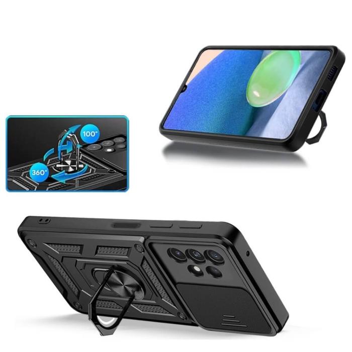 A-One Brand - Camshield Ring skal till Samsung Galaxy A13 4G - Svart