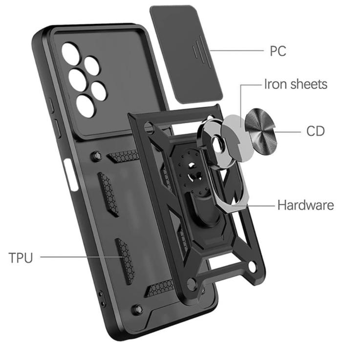 A-One Brand - Camshield Ring skal till Samsung Galaxy A13 4G - Svart