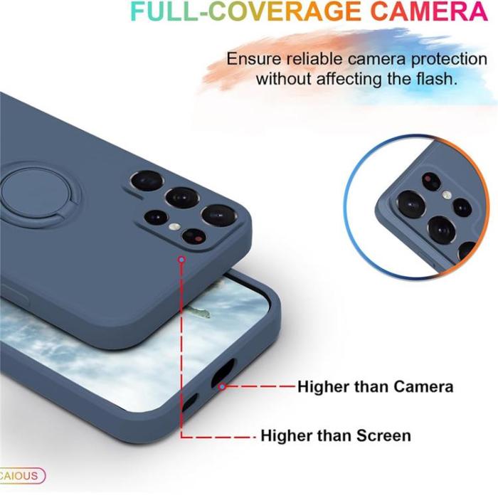 A-One Brand - Mobilskal till Galaxy S25 Ultra Ring Kickstand med Rem