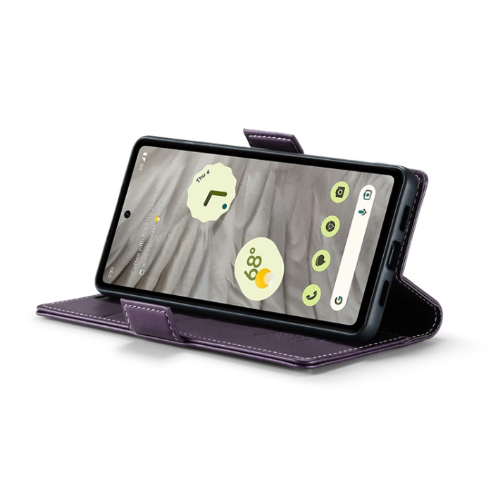 Caseme - Caseme Google Pixel 7A Plånboksfodral RFID Litchi - Lila