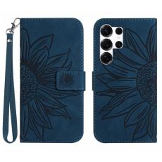 OEM - Samsung Galaxy S26 Ultra Pl&aring;nboksfodral Konstl&auml;der - Bl&aring;