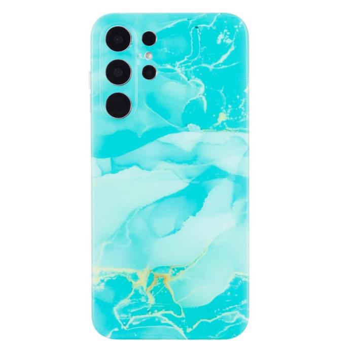 OEM - Mobilskal till Samsung Galaxy S26 Ultra Marmor Mönster TPU - Grön