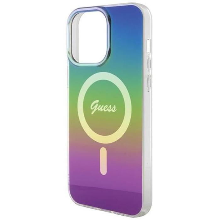 Guess - Guess iPhone 15 Pro Mobilskal Magsafe IML Iridescent - Svart