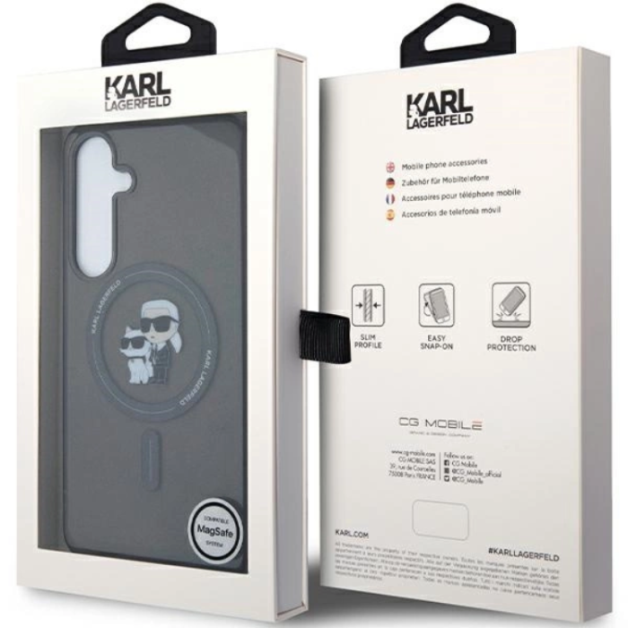 KARL LAGERFELD - Karl Lagerfeld Galaxy S24 Plus Mobilskal Magsafe IML Choupette - Svart
