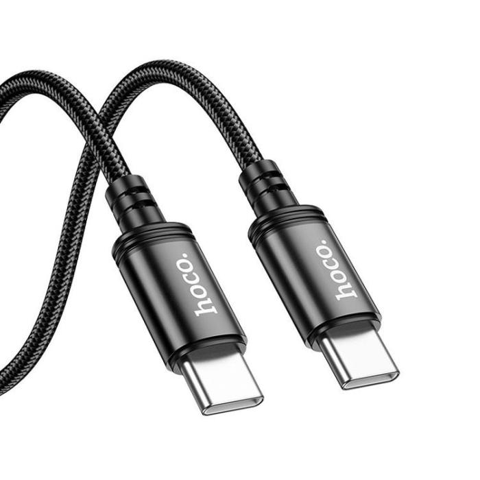 Hoco - Hoco USB-C - USB-C 60W 3A Kabel 2m X89 - Svart