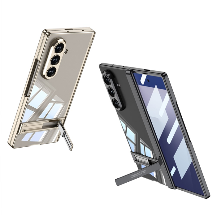 GKK - GKK Galaxy Z Fold 7 Mobilskal Magnetic Hinge Kickstand - Svart