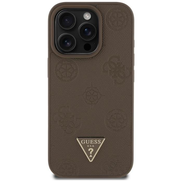 Guess - Guess iPhone 16 Pro Mobilskal MagSafe Hot Stamp Peony Triangle