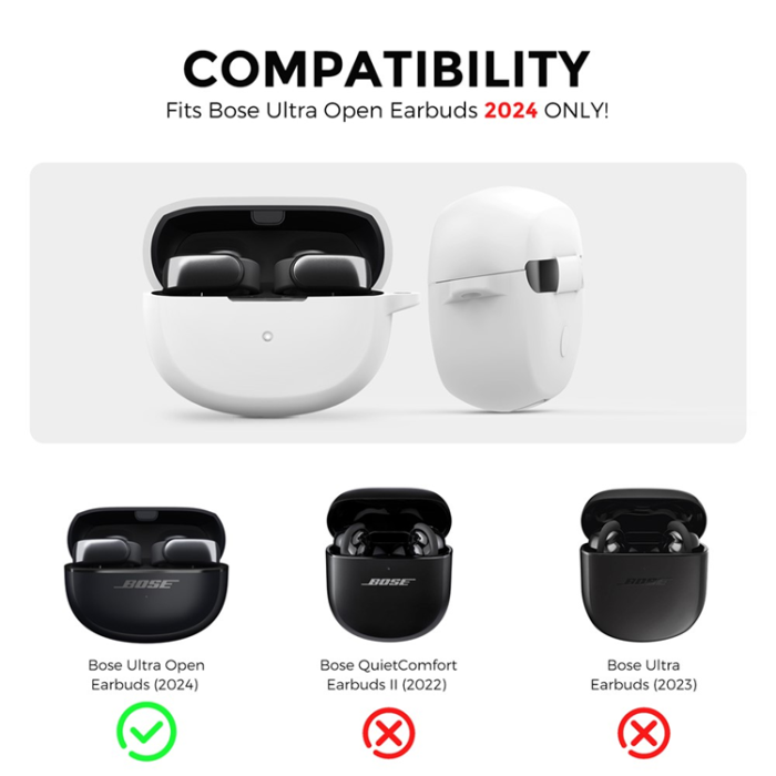AHASTYLE - AHASTYLE Bose Ultra Open Earbuds Skal med Karbinhake WG147