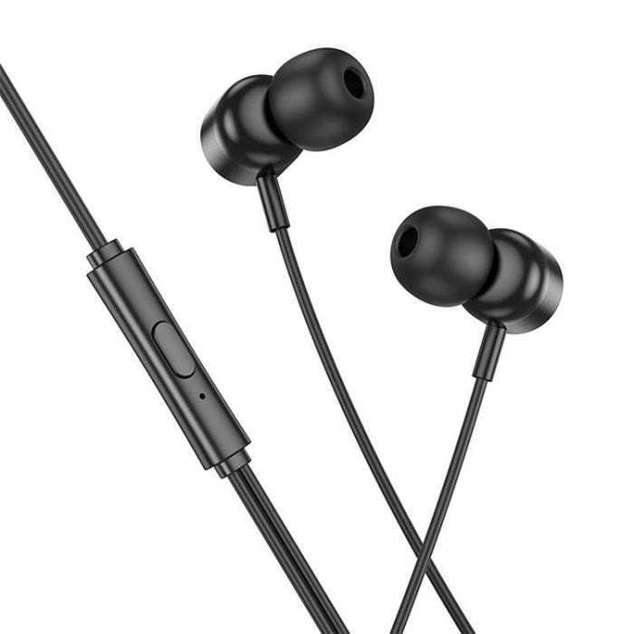 Hoco - HOCO Trådbundna Hörlurar USB-C med Mikrofon M122 - Svart