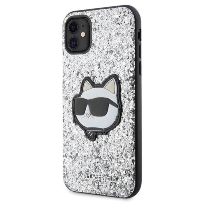 KARL LAGERFELD - Karl Lagerfeld iPhone 11/XR Mobilskal Glitter Choupette Patch