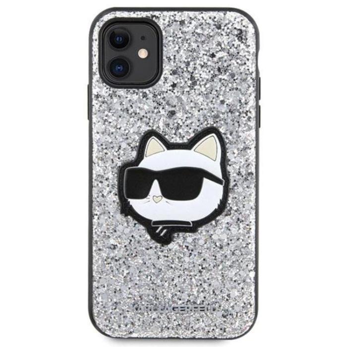 KARL LAGERFELD - Karl Lagerfeld iPhone 11/XR Mobilskal Glitter Choupette Patch