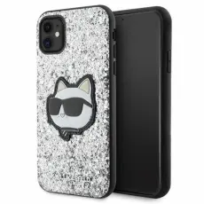 KARL LAGERFELD - Karl Lagerfeld Mobilskal till iPhone 11/XR Glitter Choupette Patch