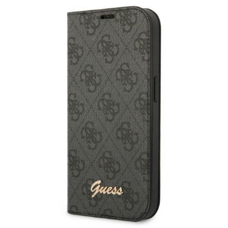GUESS iPhone 14 Plus Plånboksfodral Vintage Gold Logo - Svart | 2353 | AlltMobil