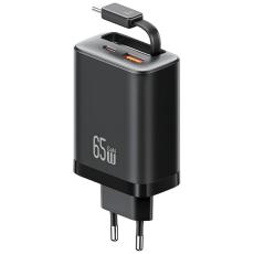 USAMS - USAMS Snabbladdare 65W 1xUSB-C 1xUSB-A Med USB-C Kabel