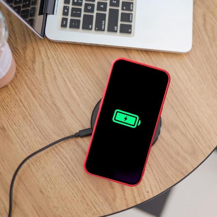 OEM - iPhone 16 Plus Mobilskal MagSafe Silikon - Röd