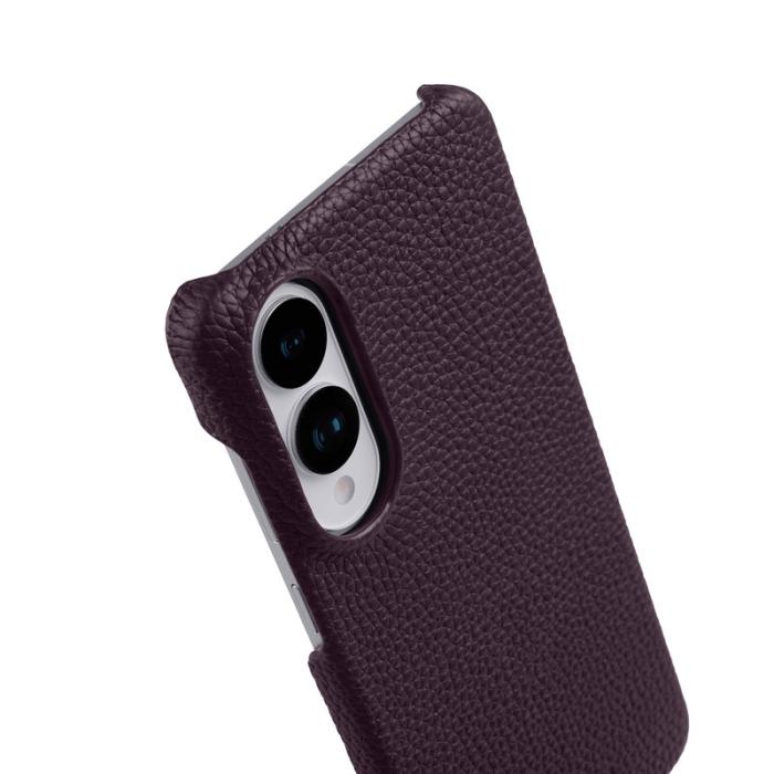 Melkco - MELKCO Mobilskal till Samsung Galaxy S25 Edge Äkta Läder PC - Lila