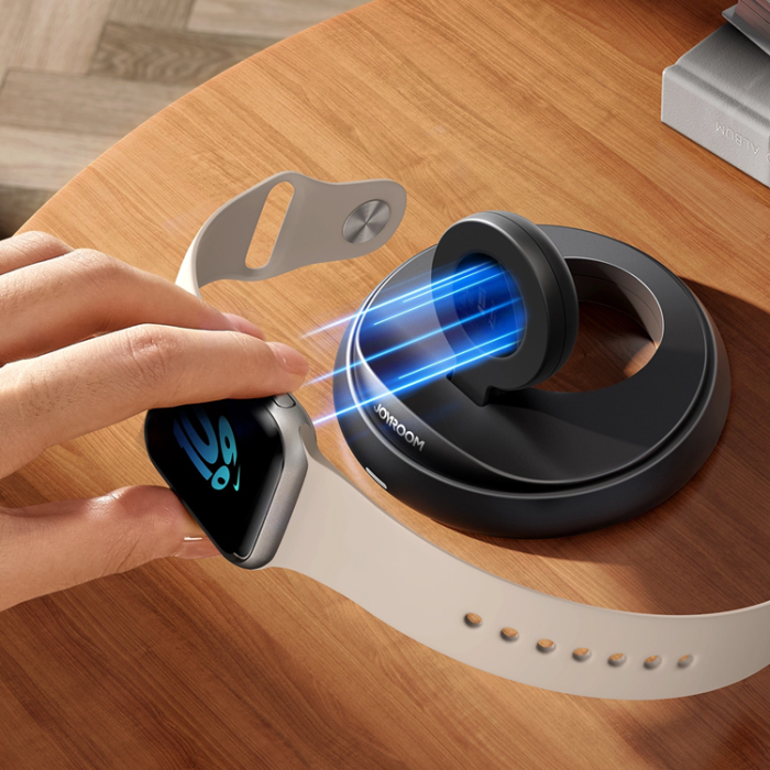 Joyroom - Joyroom Hopfällbar Trådlös Laddare för Apple Watch - Svart