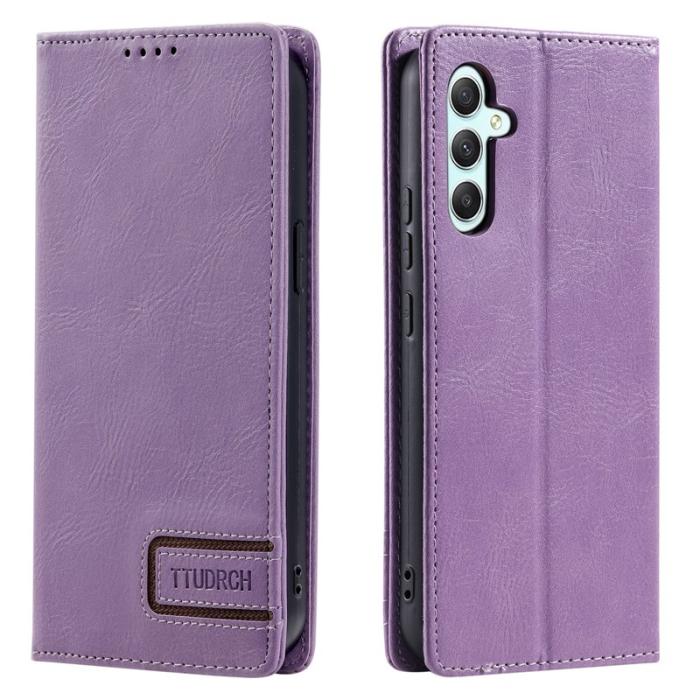 TTUDRCH - TTUDRCH Samsung Galaxy S26+ Plånboksfodral Konstläder RFID Skydd - Lila