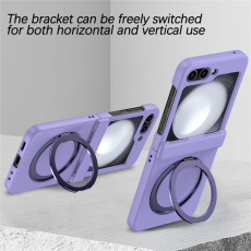 A-One Brand - Galaxy Z Flip 7 Mobilskal Magsafe Spring Hinge - Lila