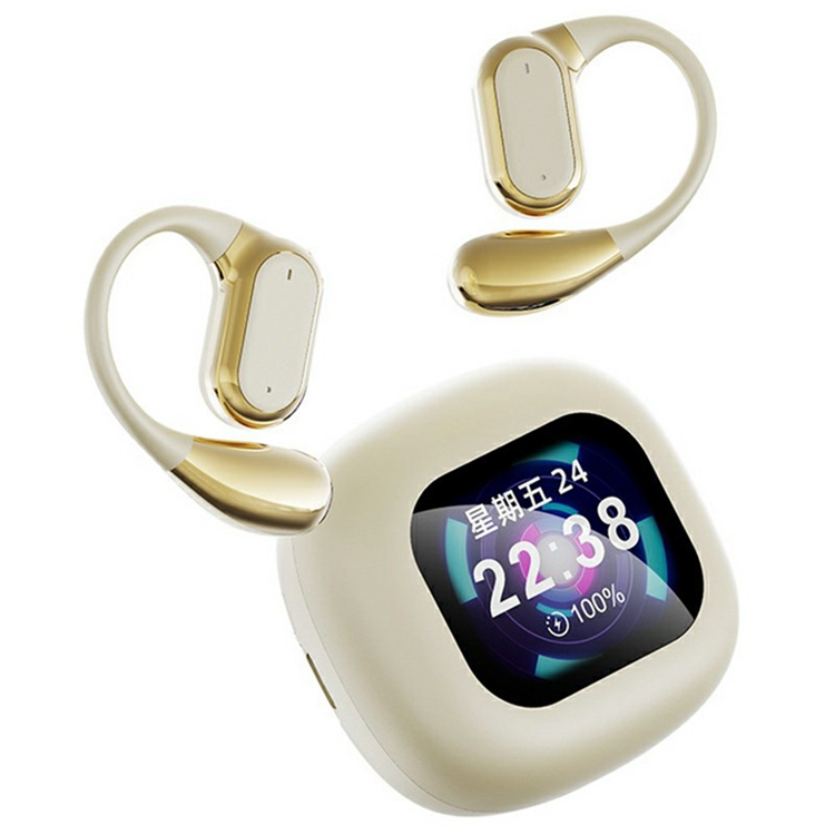 Trådlösa Bluetooth Hörlurar med Skärmvisning On-Ear Smart Q18 (Naken) | 5566 | AlltMobil