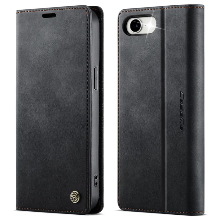 Caseme - Caseme iPhone 16e Plånboksfodral RFID Blocking - Svart