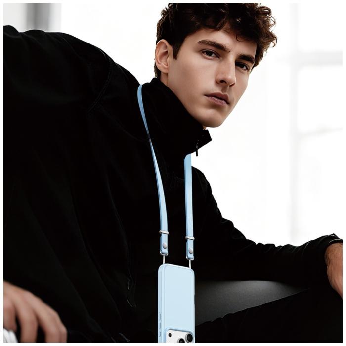 USAMS - USAMS Mobilrem Lanyard (1.08 - 2.08m) ZB360 - Ljusblå