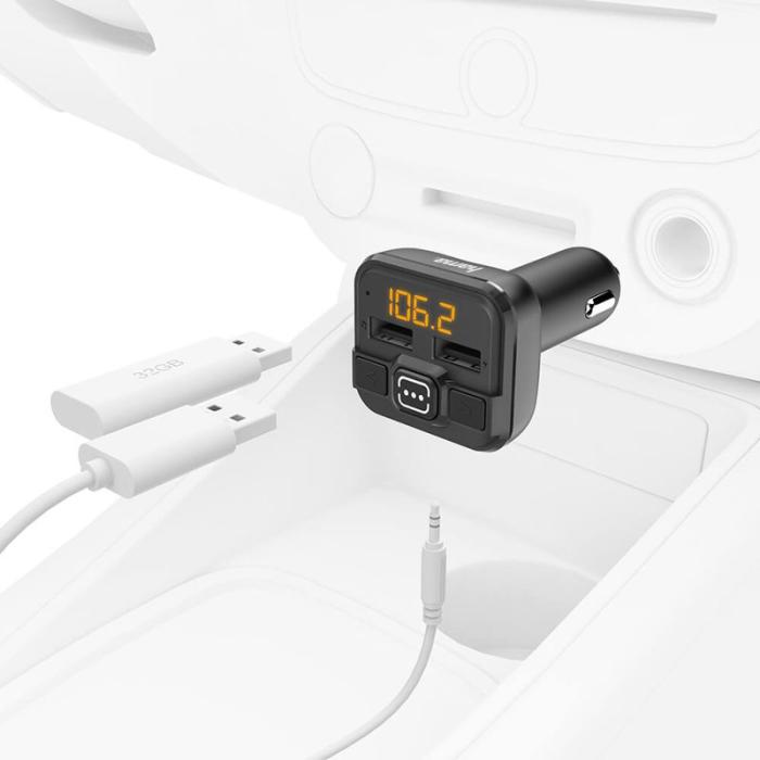 Hama - HAMA FM-sändare AUX-IN och USB-IN