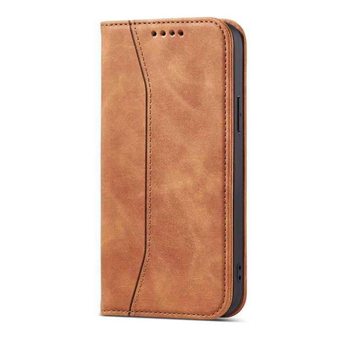 OEM - iPhone 13 Pro Plånboksfodral Magnet Fancy - Brun