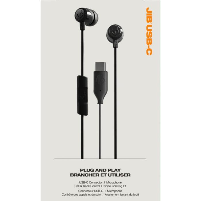 Skullcandy - SKULLCANDY Hörlurar JIB USB-C Trådbundna In-Ear True Black