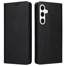 OEM - Pl&aring;nboksfodral f&ouml;r Samsung Galaxy S26 RFID Blocking Konstl&auml;der - Svart