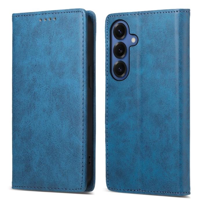 OEM - Plånboksfodral för Samsung Galaxy S26 RFID Blocking Konstläder - Blå