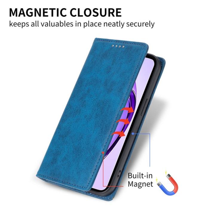 OEM - Plånboksfodral för Samsung Galaxy S26 RFID Blocking Konstläder - Blå