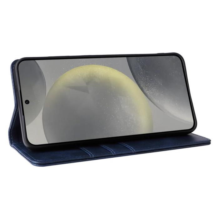 OEM - Plånboksfodral för Samsung Galaxy S26 RFID Blocking Konstläder - Blå