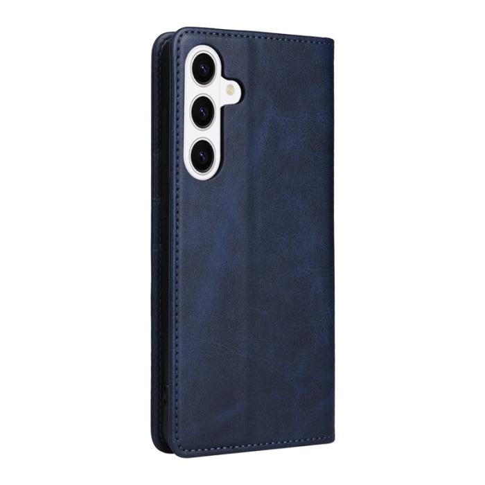 OEM - Plånboksfodral för Samsung Galaxy S26 RFID Blocking Konstläder - Blå