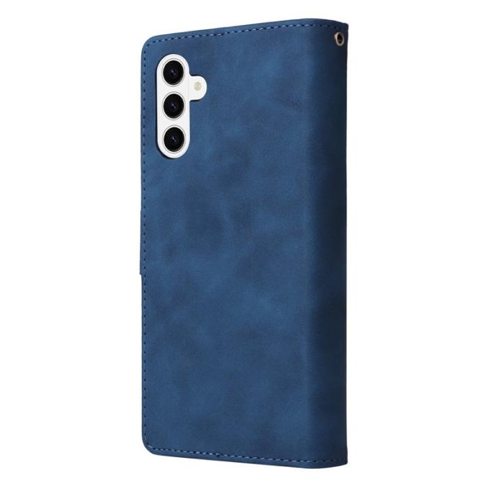 OEM - Plånboksfodral för Samsung Galaxy S26 Konstläder Flera kortfack - Blå