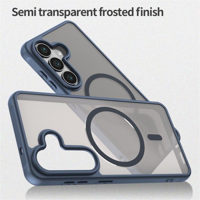 WANLONFENG - WANLONFENG Mobilskal för Samsung Galaxy S26 Plus Magnetiskt PC + TPU - Blå
