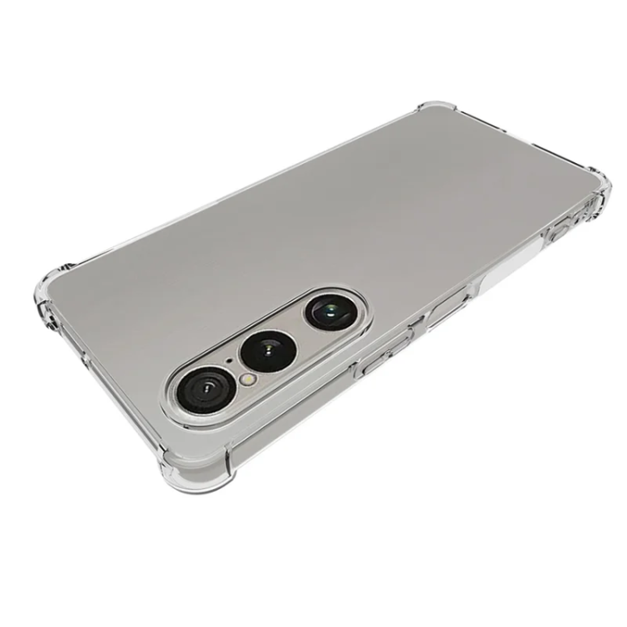 A-One Brand - [2-Pack]Sony Xperia 1 VII Mobilskal Med Skärmskydd 2.0mm - Transparent