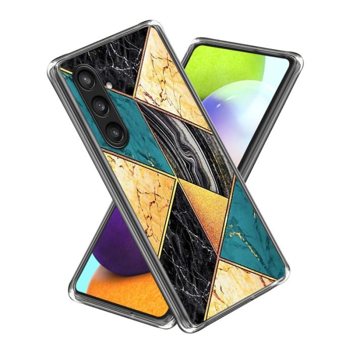 OEM - Mobilskal för Samsung Galaxy S26 Plus TPU Mönster - Splicing Marmor - Grå