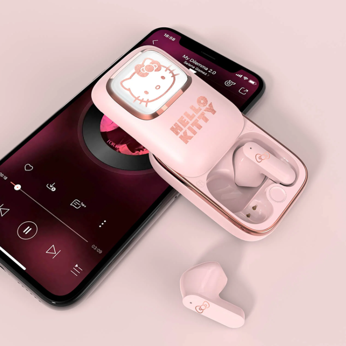 Hello Kitty - Hello Kitty TWS In-Ear Hörlurar Slide - Rosa