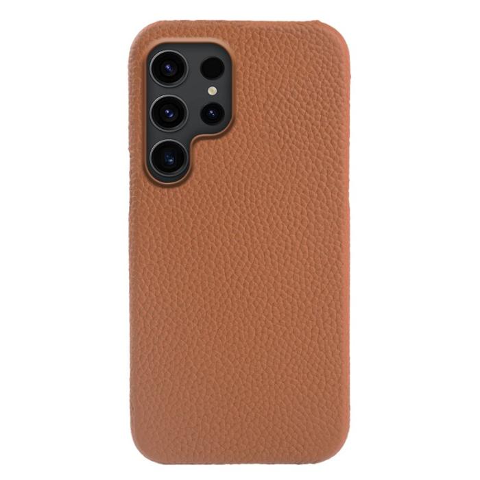 OEM - Mobilskal för Samsung Galaxy S26 Ultra Magnetiskt Äkta läder + PC - Brun