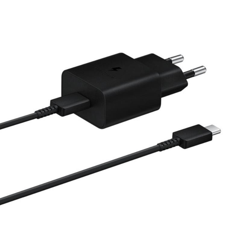 Samsung USB Väggladdare 15W USB-C Kabel- Svart | 505295 | AlltMobil