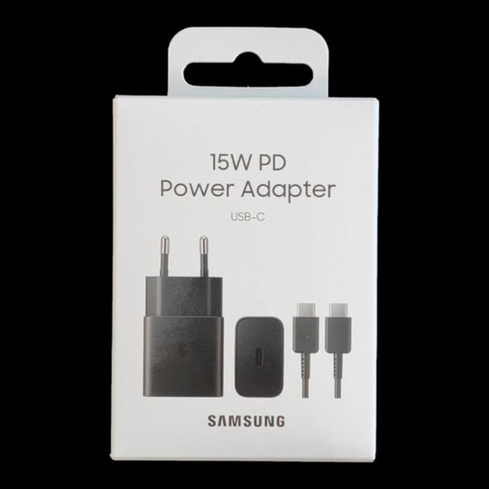 Samsung - Samsung USB Väggladdare 15W USB-C Kabel- Svart