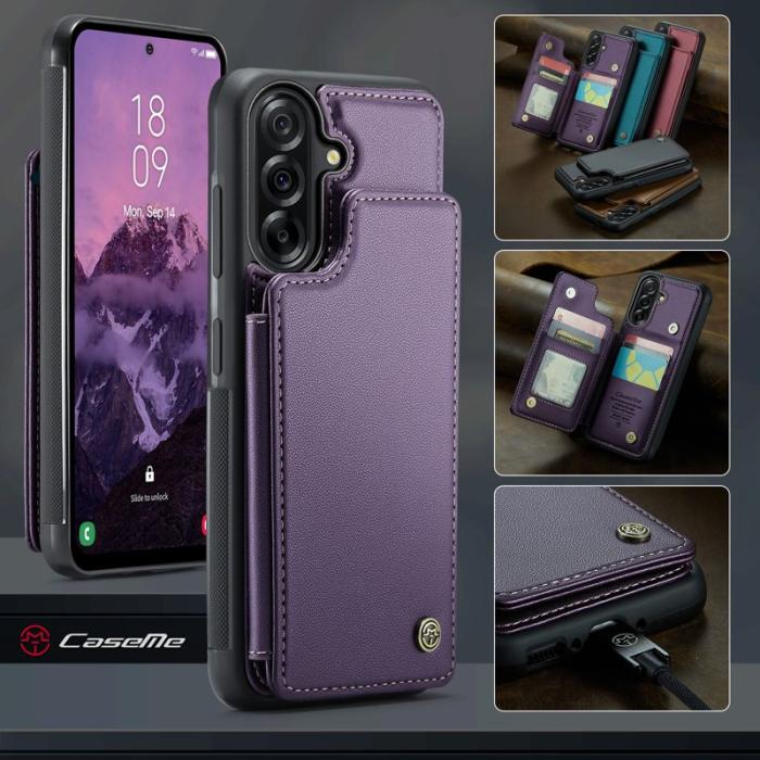 Caseme - CASEME C22 Fodral för Samsung Galaxy A17 5G/4G Lila med RFID