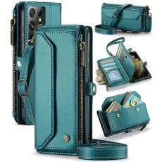Caseme - CASEME Pl&aring;nboksfodral Konstl&auml;der till Samsung Galaxy S21 Ultra 5G - Gr&ouml;n