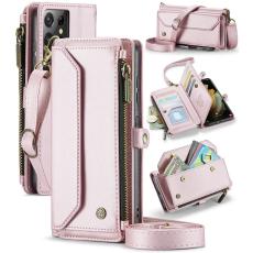Caseme - CASEME Pl&aring;nboksfodral Konstl&auml;der till Samsung Galaxy S21 Ultra 5G - Rosa