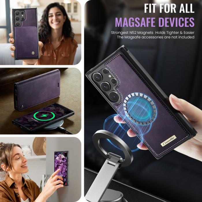 Caseme - CASEME C49 Mobilskal till Samsung Galaxy S24 Ultra MagSafe Lila