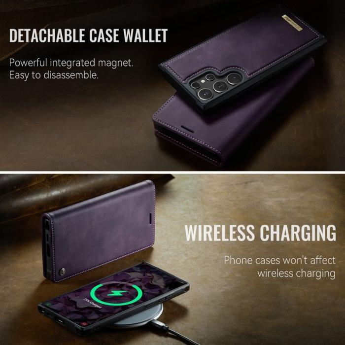 Caseme - CASEME C49 Mobilskal till Samsung Galaxy S24 Ultra MagSafe Lila