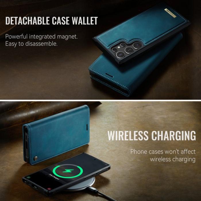 Caseme - CASEME C49 Mobilskal till Samsung Galaxy S24 Ultra MagSafe RFID Grön