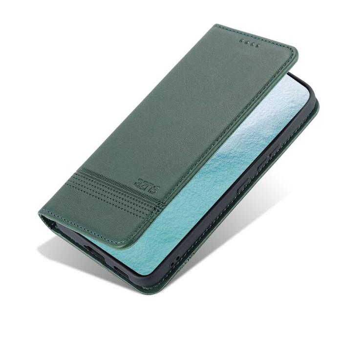AZNS - AZNS Samsung Galaxy S22 5G Plånboksfodral Konstläder - Grön
