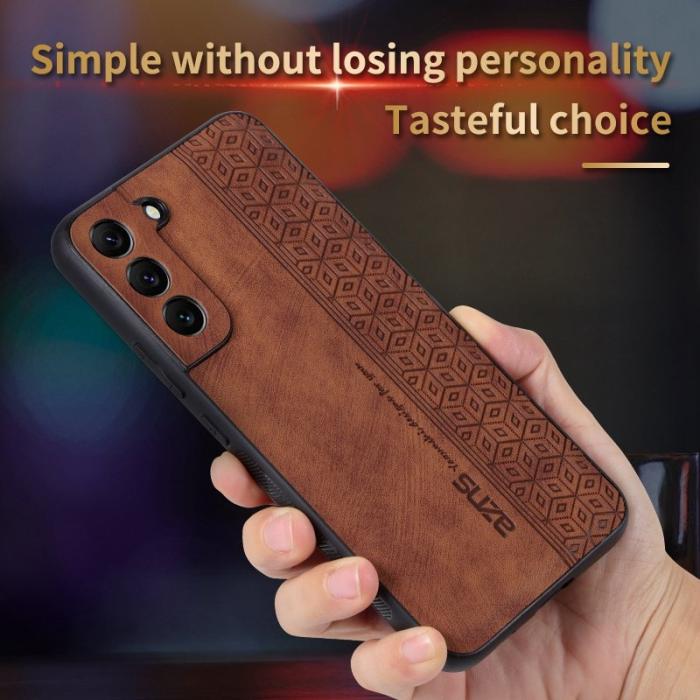 AZNS - AZNS Samsung Galaxy S22 5G Fodral KonstLäder - Brun
